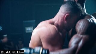 Black Vanna & Little Dragon share a BBC in anal threesome