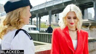 Black Tiny Blonde runway model Christy is hungry for BBC
