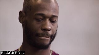 Black Petite cutie Haley cant resist her neighbor's BBC
