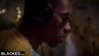 Black Hot French girl gets DPed by two huge BBCs at party
