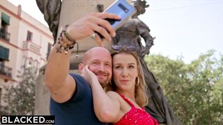Black Hotwife Alexis films herself fucking hubby's friend