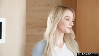 Black Little Cheating Blonde Cecelia Taylor Gets Spit-roasted by Bro's Friends