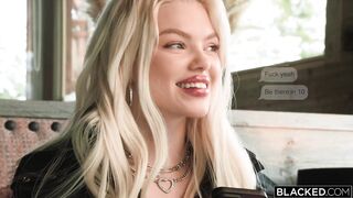Black Tiny Bratty Blonde Ashby Winter Gets Her tight Pussy Filled Up