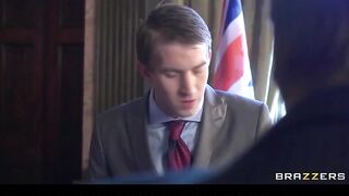UK prime minster blackmailed into fucking with big-tit Emma Butt
