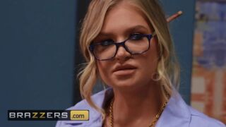 Inked Alison Avery deep throats bosses dick - Hot