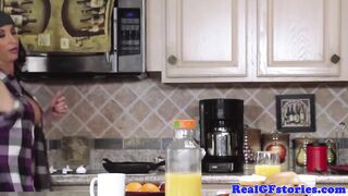 Cheating mature wife fucked by house guest